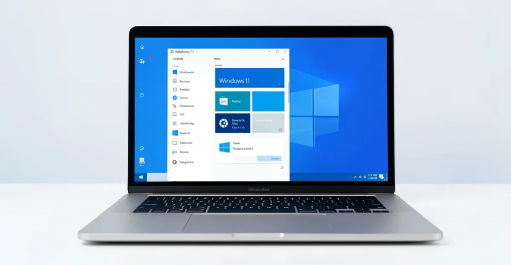 Featured image: Professional featured image for: How to Recover Deleted Files on Windows. Modern laptop showing Wind