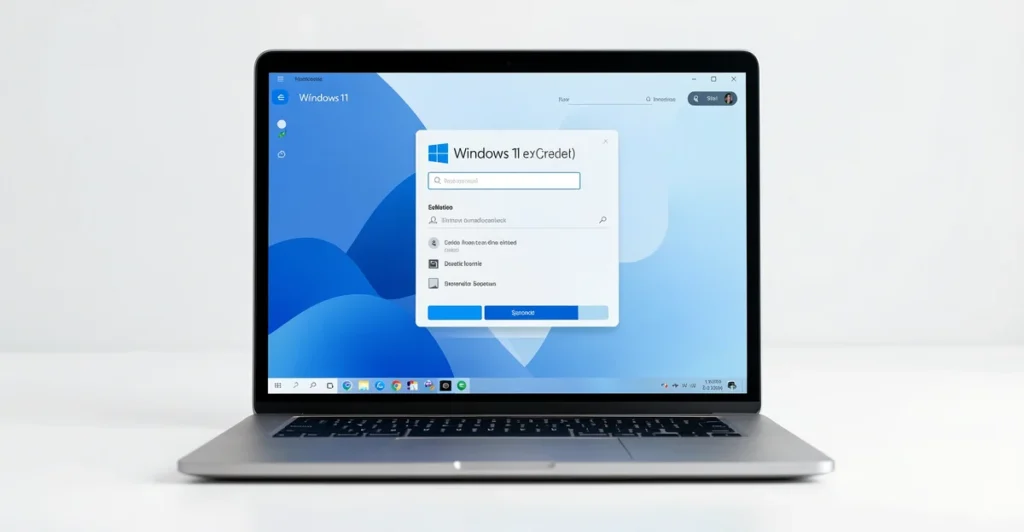 Featured image: Professional featured image for: How to Install Windows Without a USB Drive. Modern laptop showing W