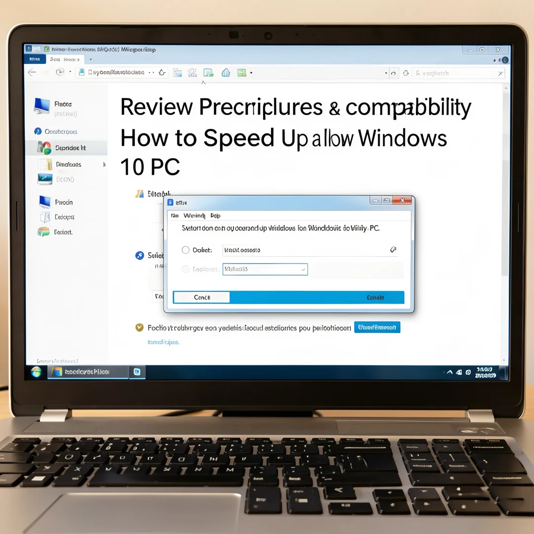 Step 1: Technical tutorial screenshot: Review prerequisites and compatibility for How to Speed Up a Slow Win