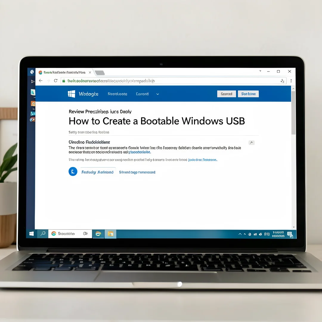Step 1: Technical tutorial screenshot: Review prerequisites and compatibility for How to Create a Bootable W