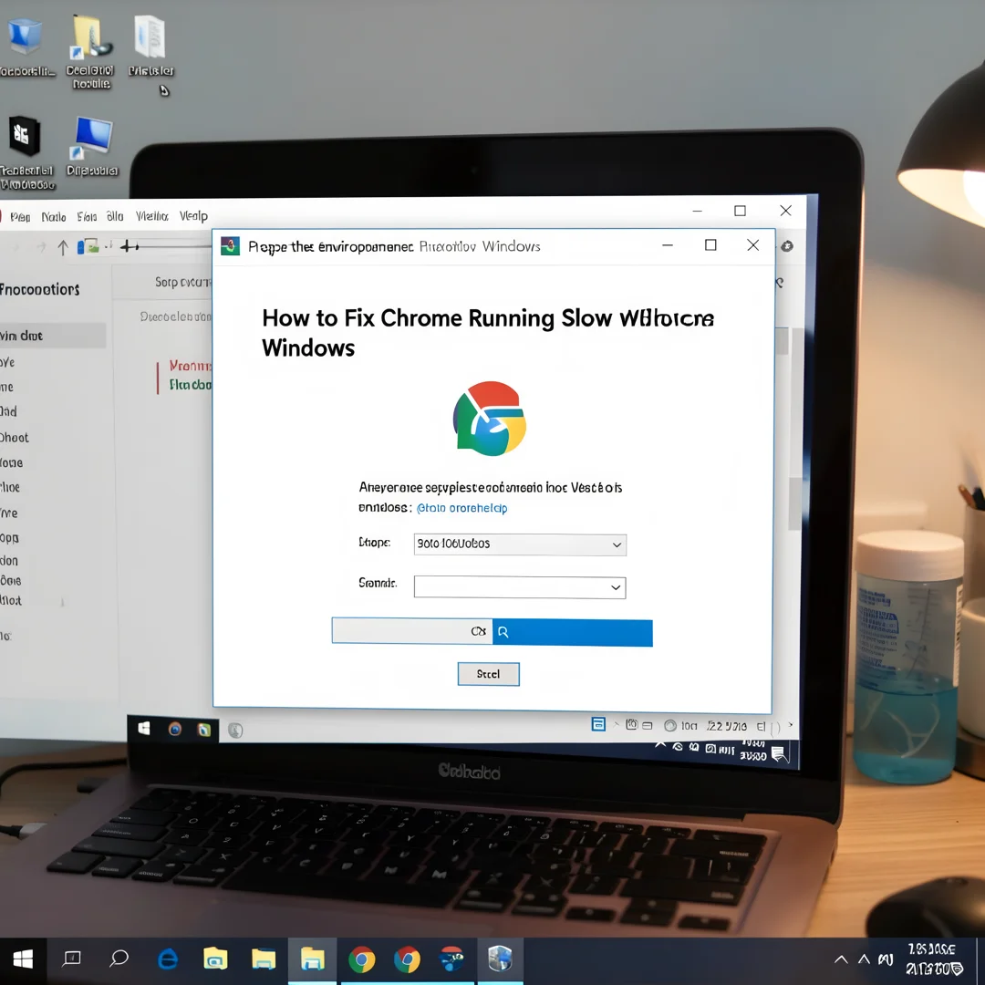 Step 2: Technical tutorial screenshot: Prepare the environment for How to Fix Chrome Running Slow on Windows