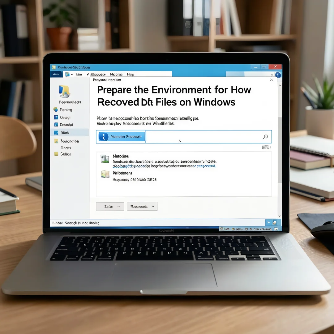 Step 2: Technical tutorial screenshot: Prepare the environment for How to Recover Deleted Files on Windows,