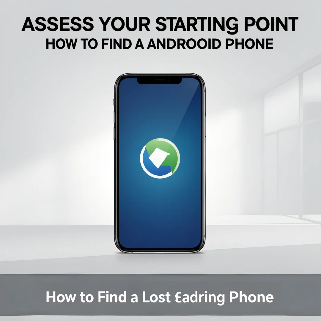 Step 2: Illustration for step: Assess your starting point related to How to Find a Lost Android Phone, profe