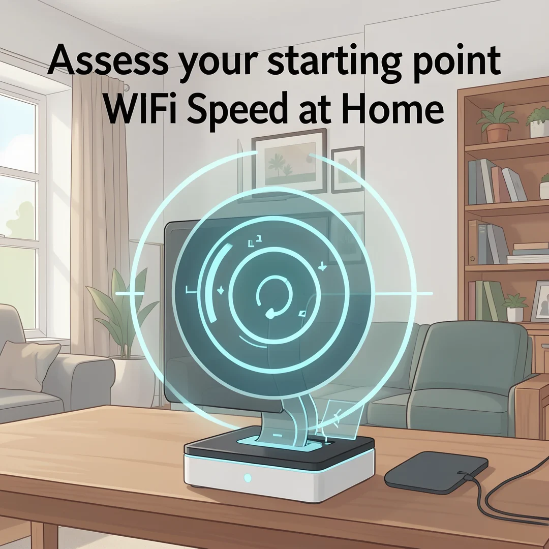 Step 2: Illustration for step: Assess your starting point related to How to Improve WiFi Speed at Home, prof