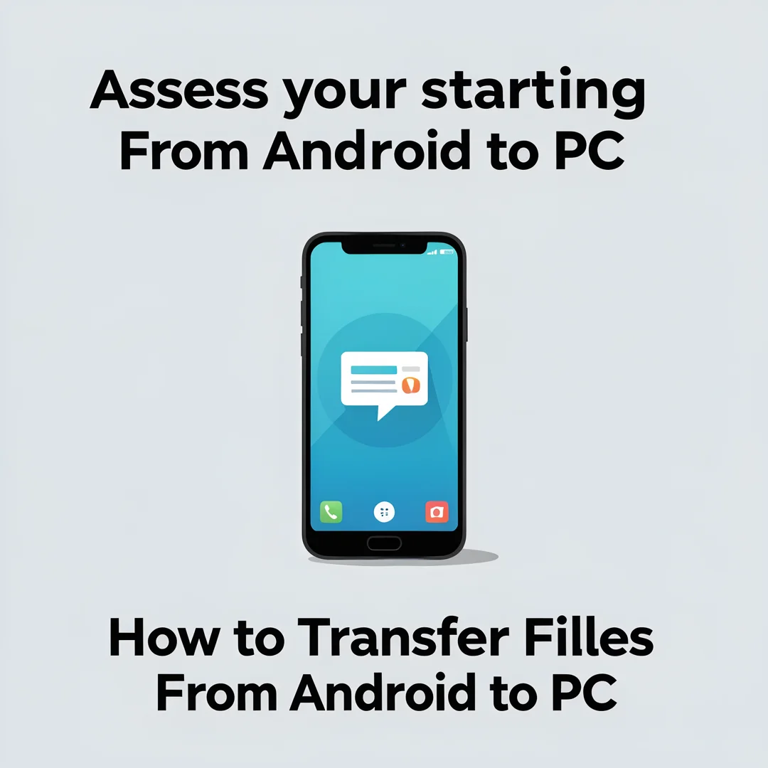 Step 2: Illustration for step: Assess your starting point related to How to Transfer Files From Android to P