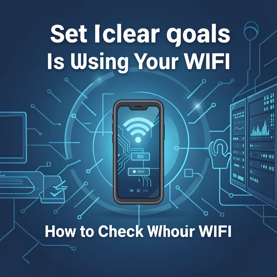 Step 3: Illustration for step: Set clear goals related to How to Check Who Is Using Your WiFi, professional 