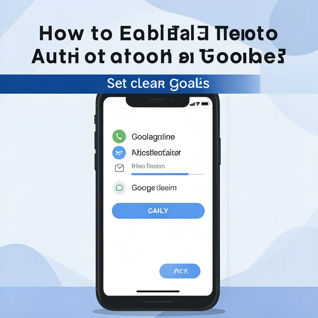 Step 3: Illustration for step: Set clear goals related to How to Enable Two-Factor Authentication on Google,