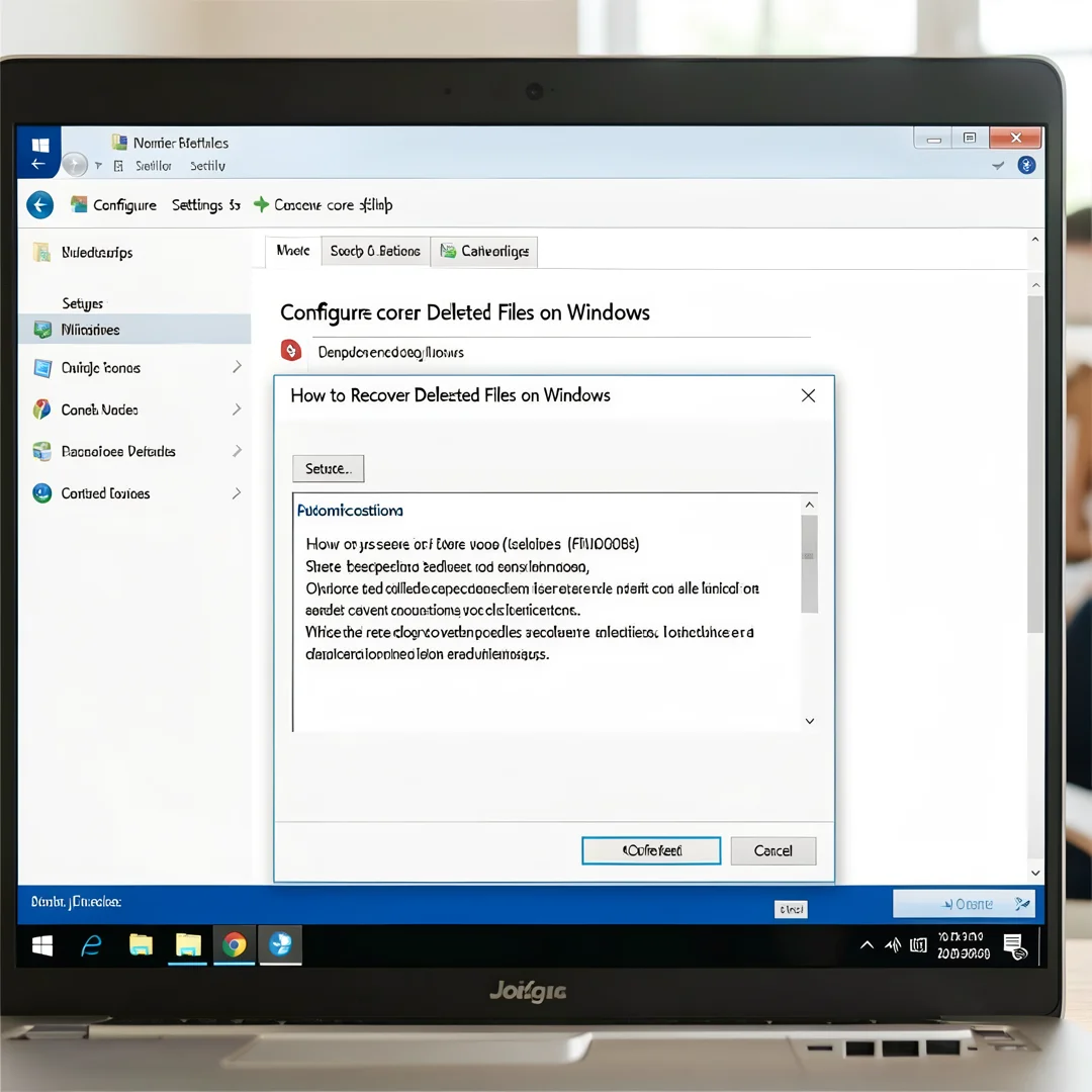 Step 3: Technical tutorial screenshot: Configure core settings for How to Recover Deleted Files on Windows,