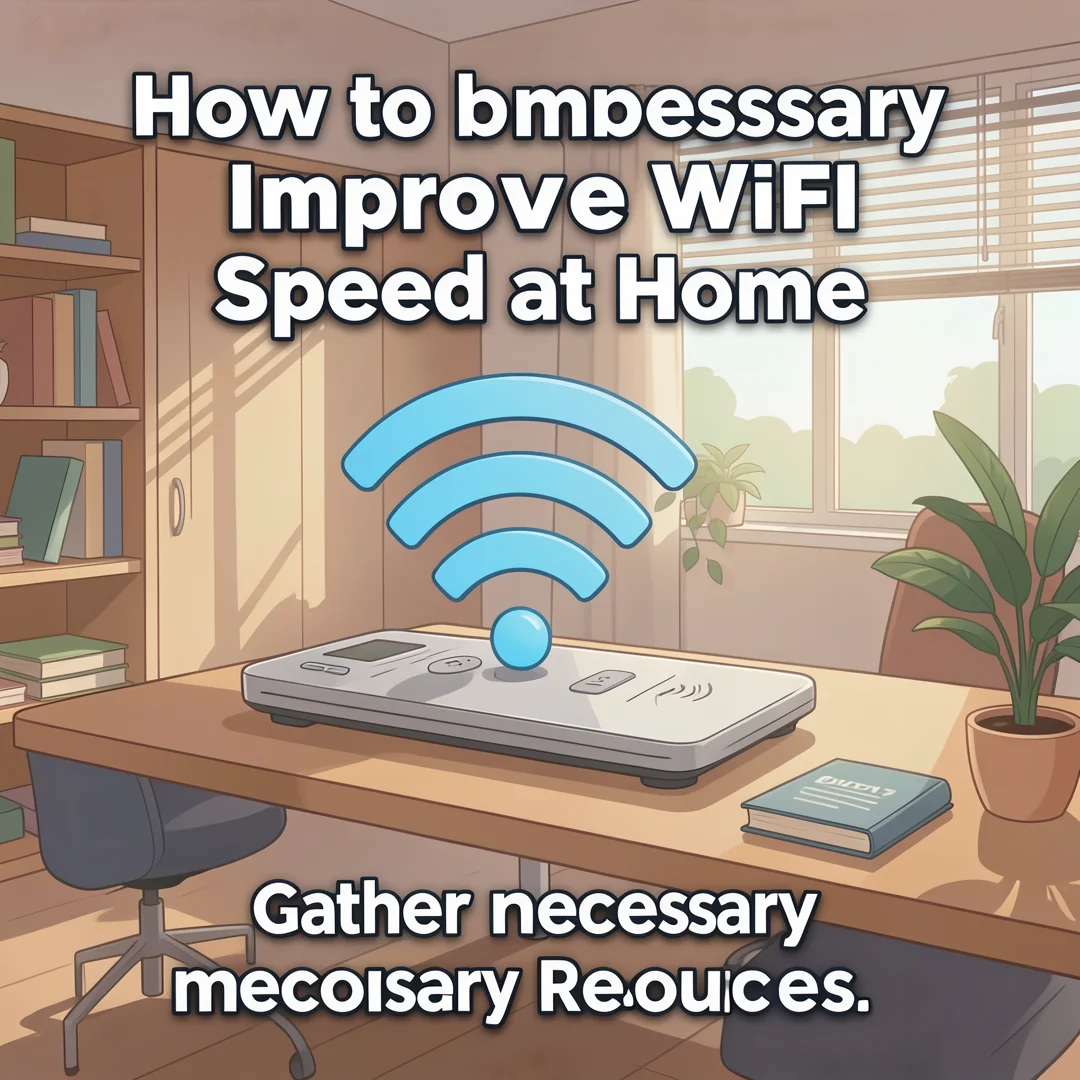 Step 4: Illustration for step: Gather necessary resources related to How to Improve WiFi Speed at Home, prof