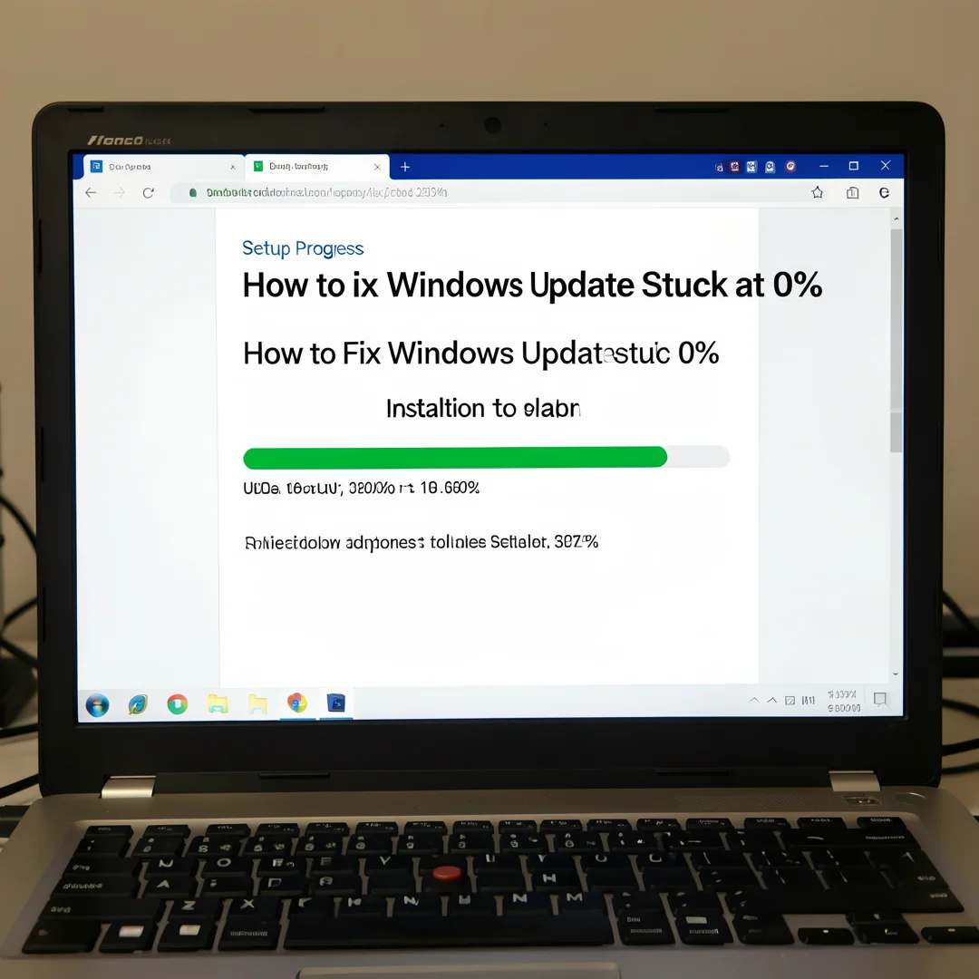 Step 5: Technical tutorial screenshot: Verify the installation for How to Fix Windows Update Stuck at 0%, co
