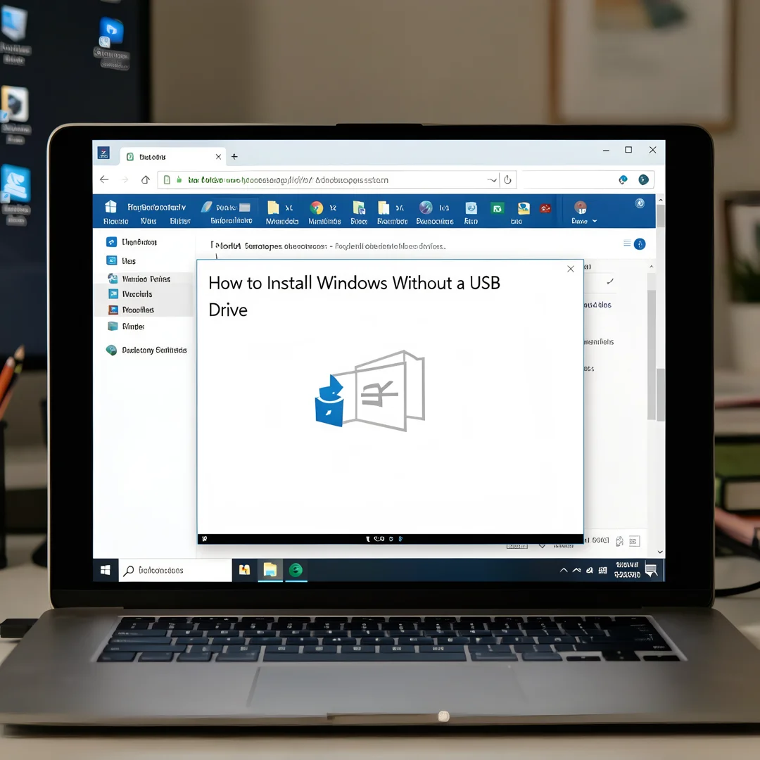 Step 5: Technical tutorial screenshot: Verify the installation for How to Install Windows Without a USB Driv
