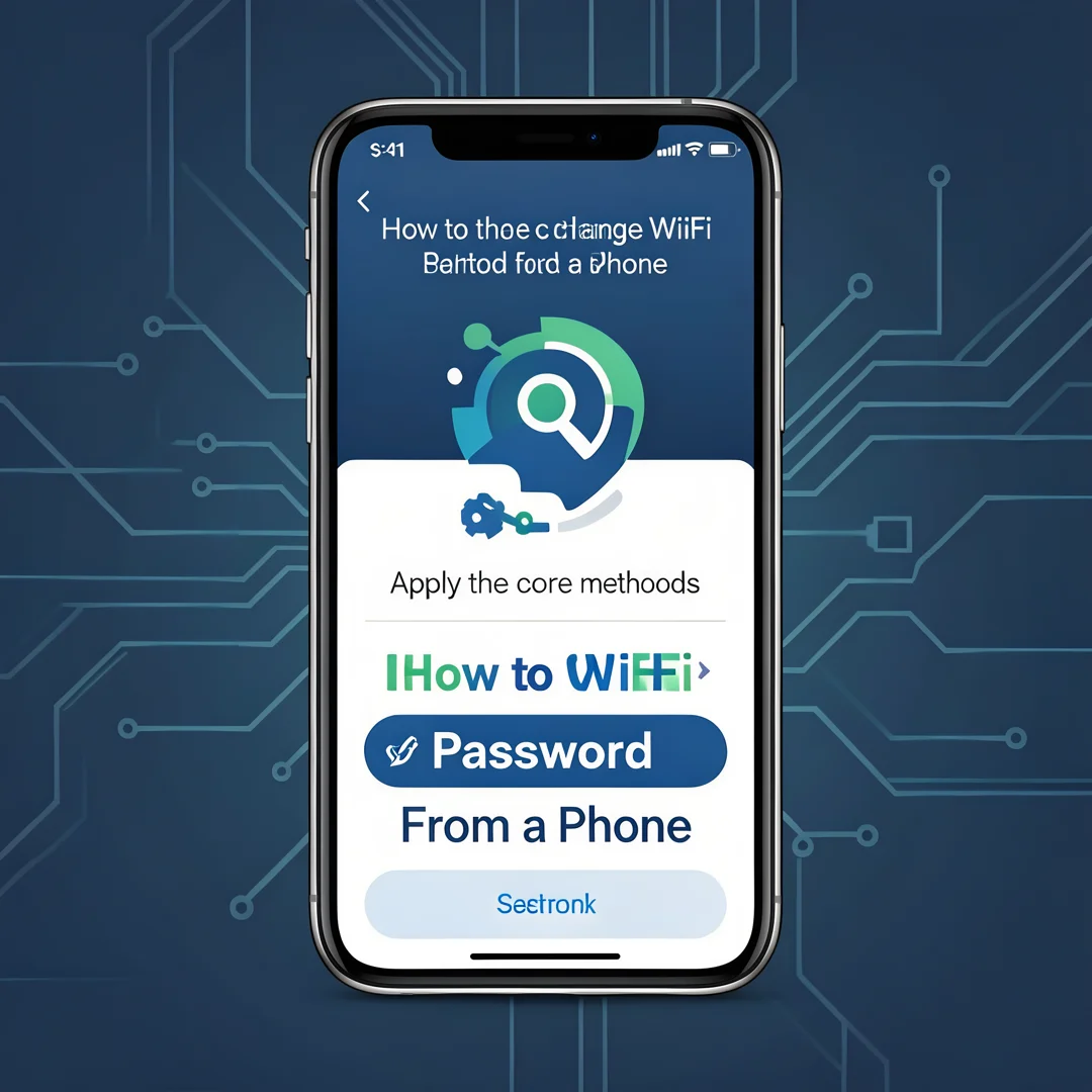 Step 5: Illustration for step: Apply the core methods related to How to Change WiFi Password From a Phone, p