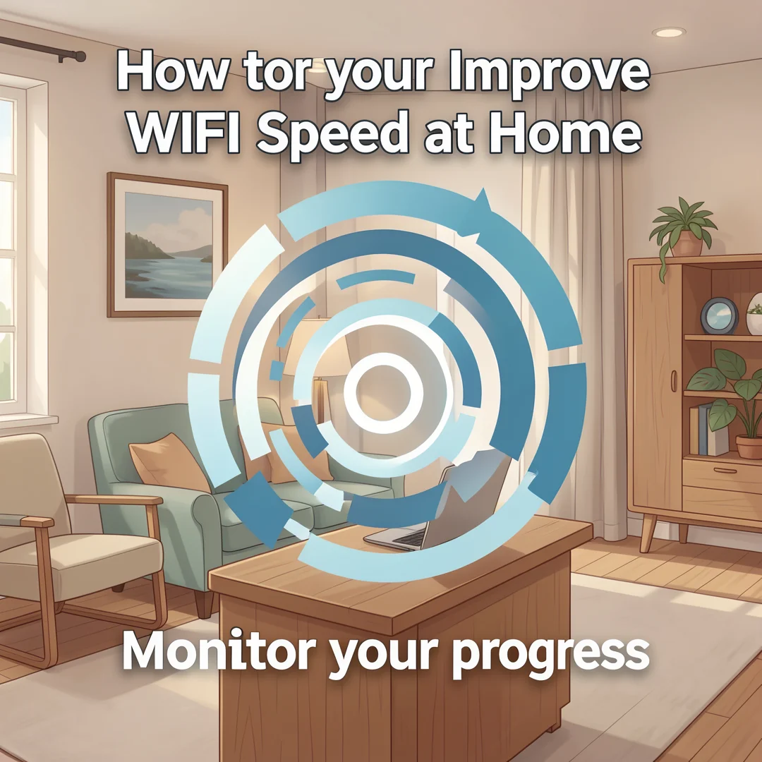 Step 6: Illustration for step: Monitor your progress related to How to Improve WiFi Speed at Home, professio