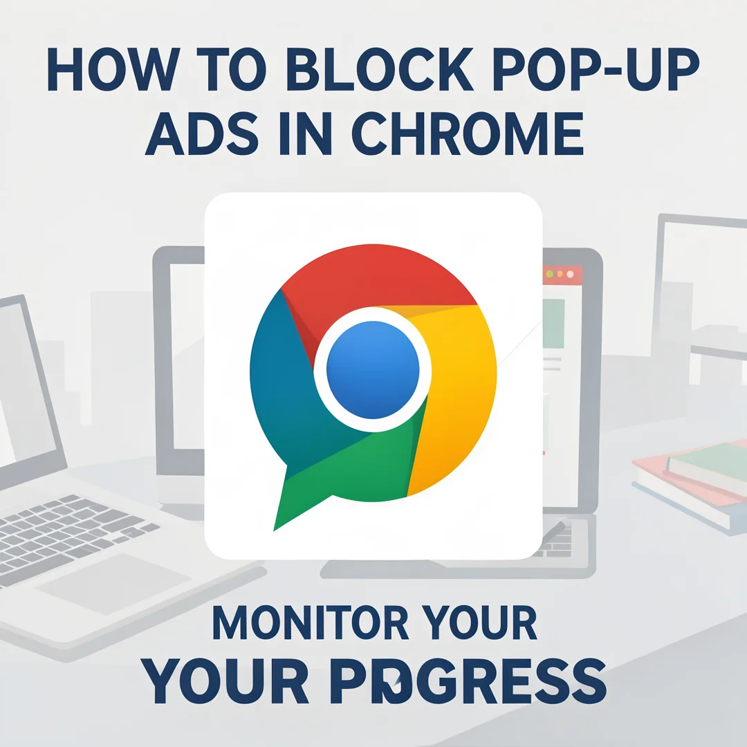 Step 6: Illustration for step: Monitor your progress related to How to Block Pop-Up Ads in Chrome, professio