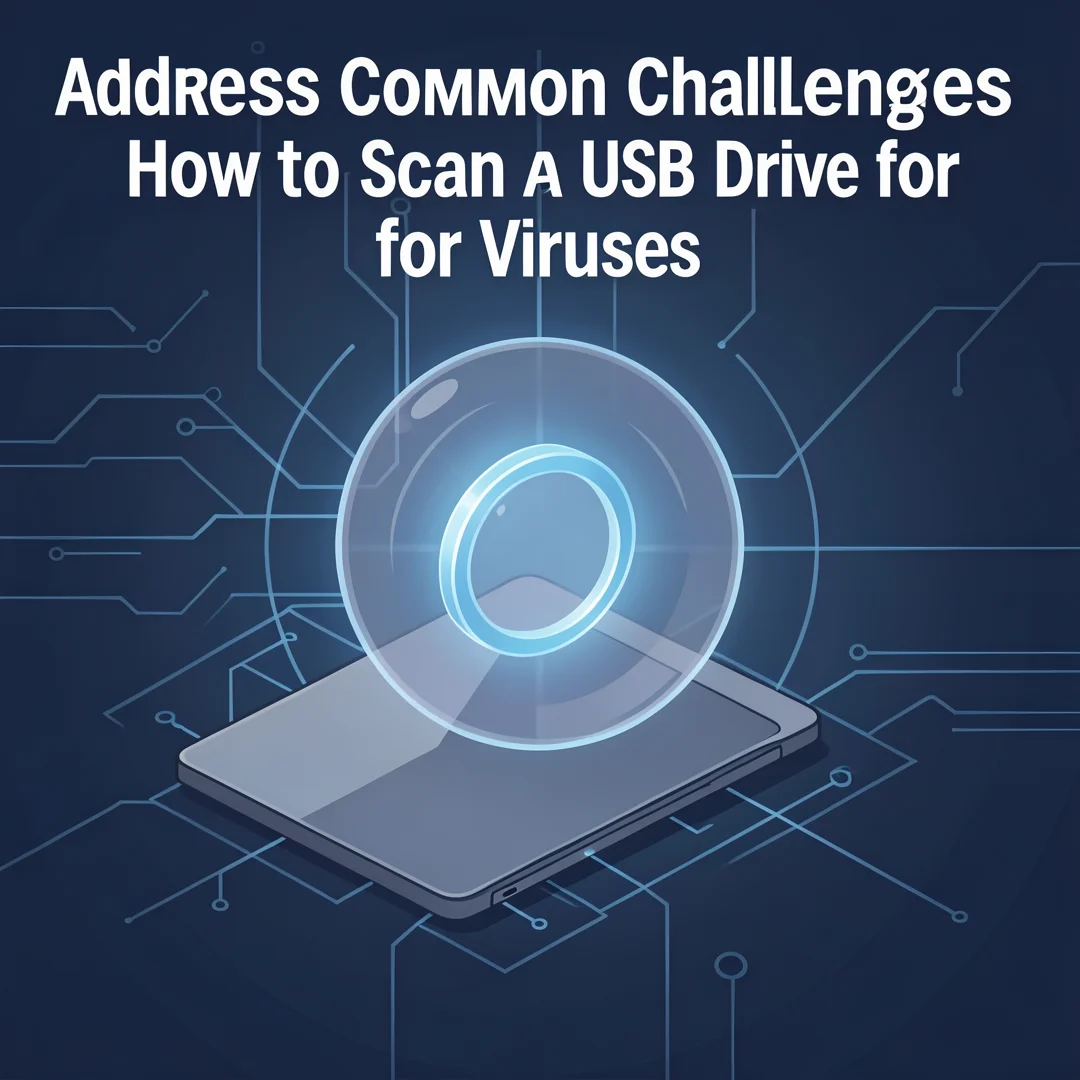 Step 7: Illustration for step: Address common challenges related to How to Scan a USB Drive for Viruses, pro