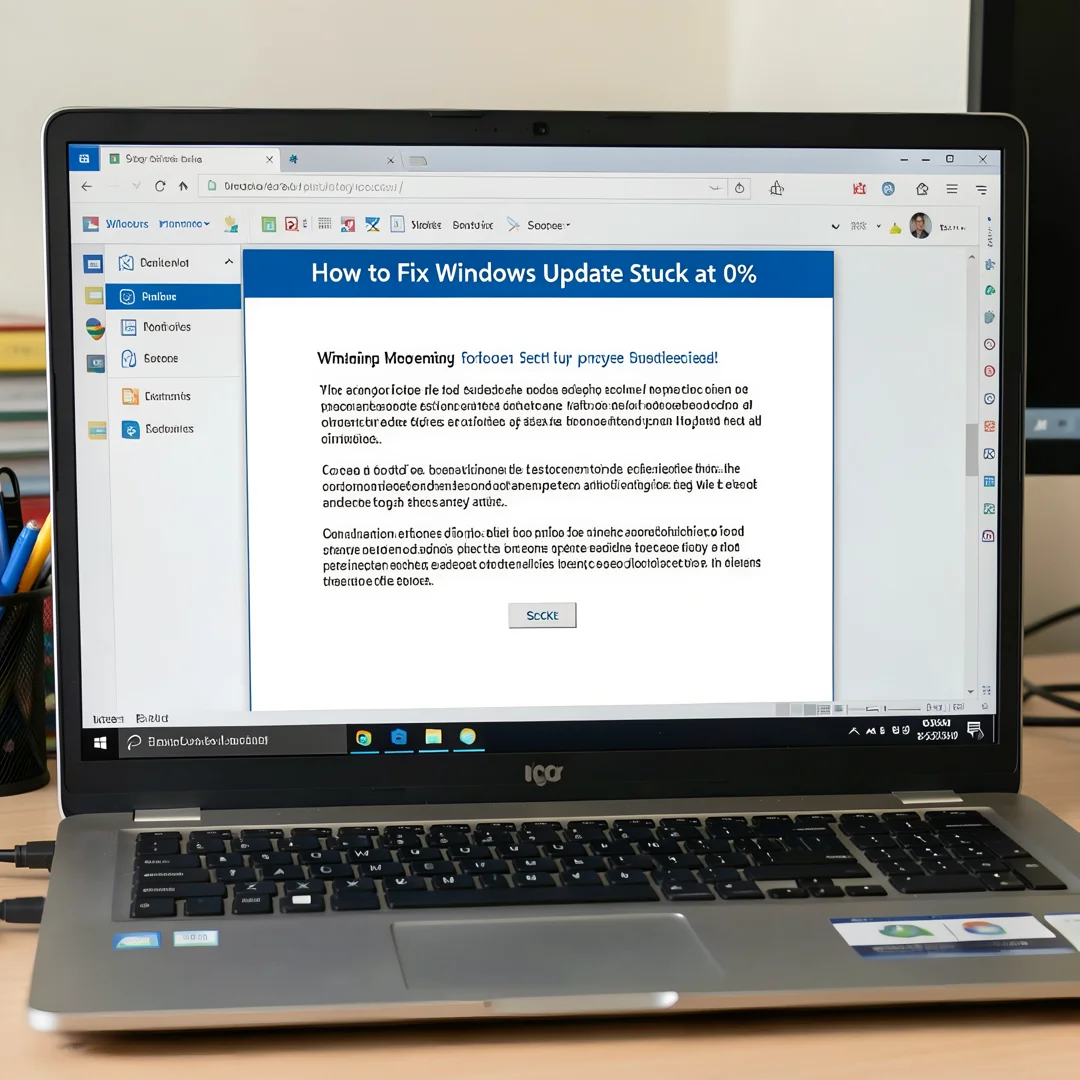 Step 8: Technical tutorial screenshot: Document and maintain the setup for How to Fix Windows Update Stuck a