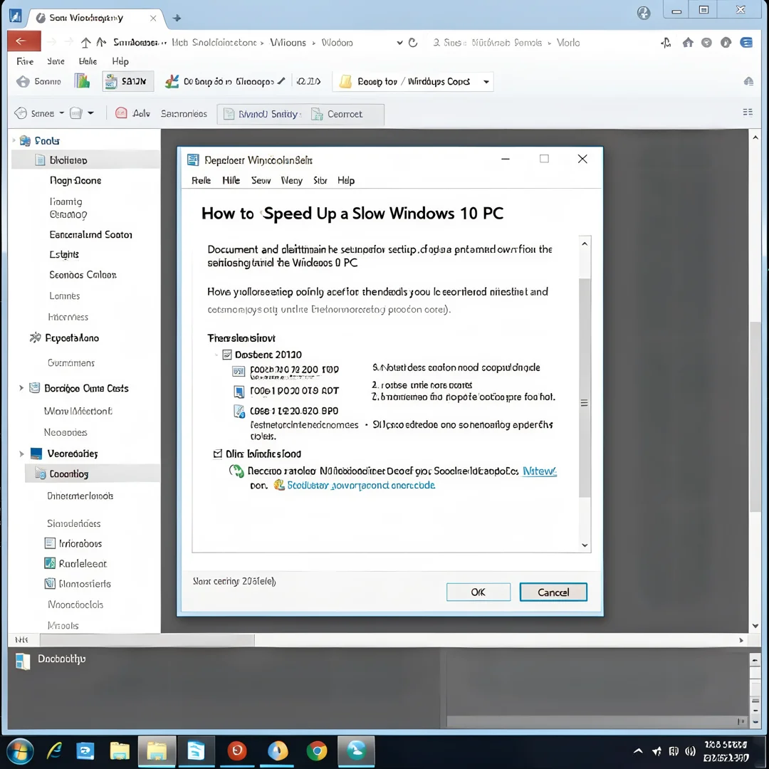 Step 8: Technical tutorial screenshot: Document and maintain the setup for How to Speed Up a Slow Windows 10