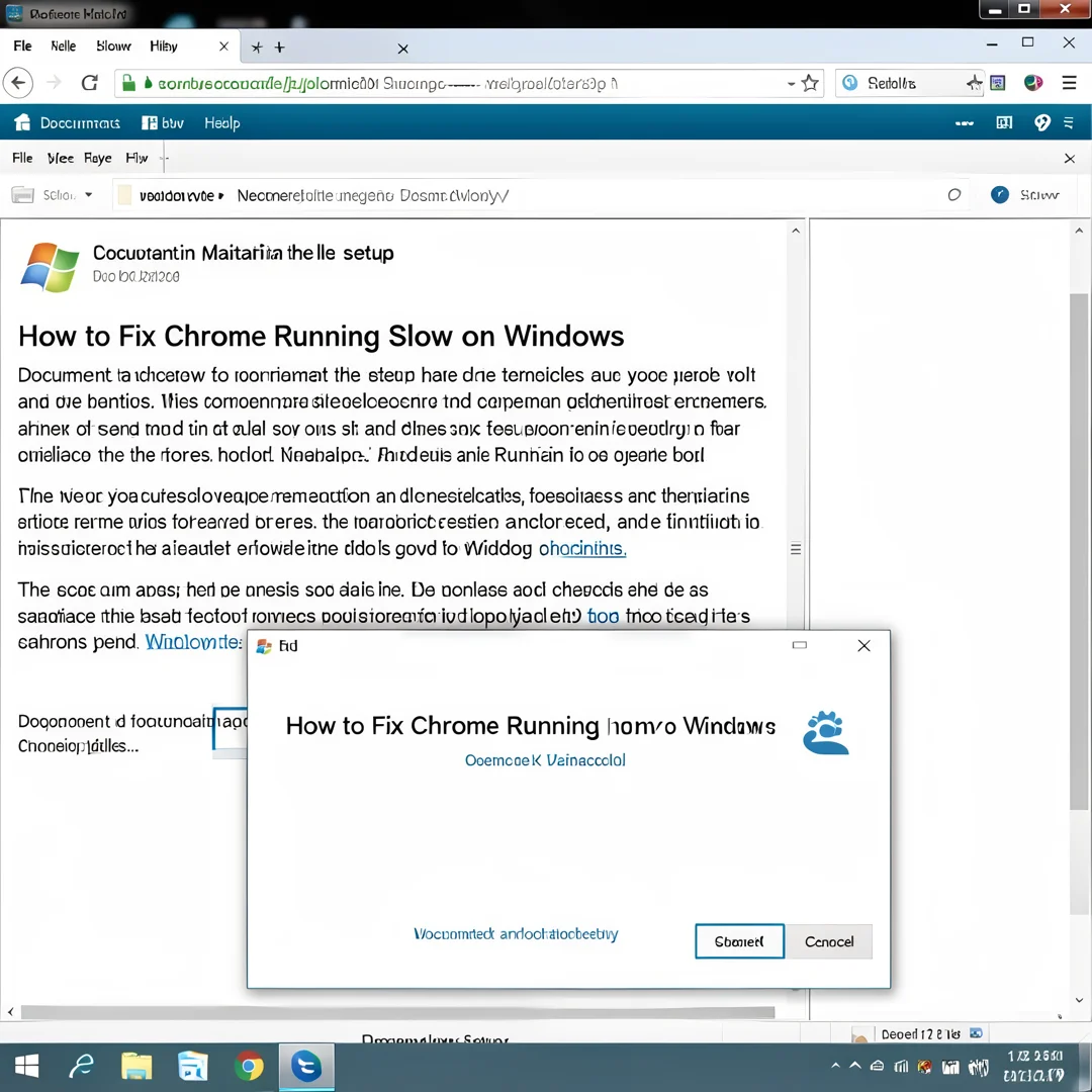 Step 8: Technical tutorial screenshot: Document and maintain the setup for How to Fix Chrome Running Slow on