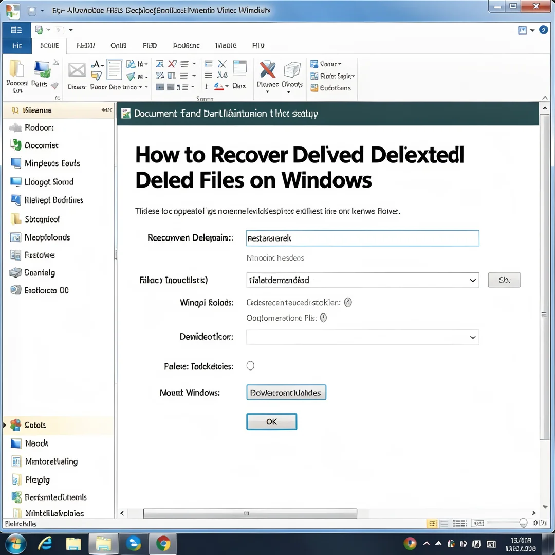 Step 8: Technical tutorial screenshot: Document and maintain the setup for How to Recover Deleted Files on W