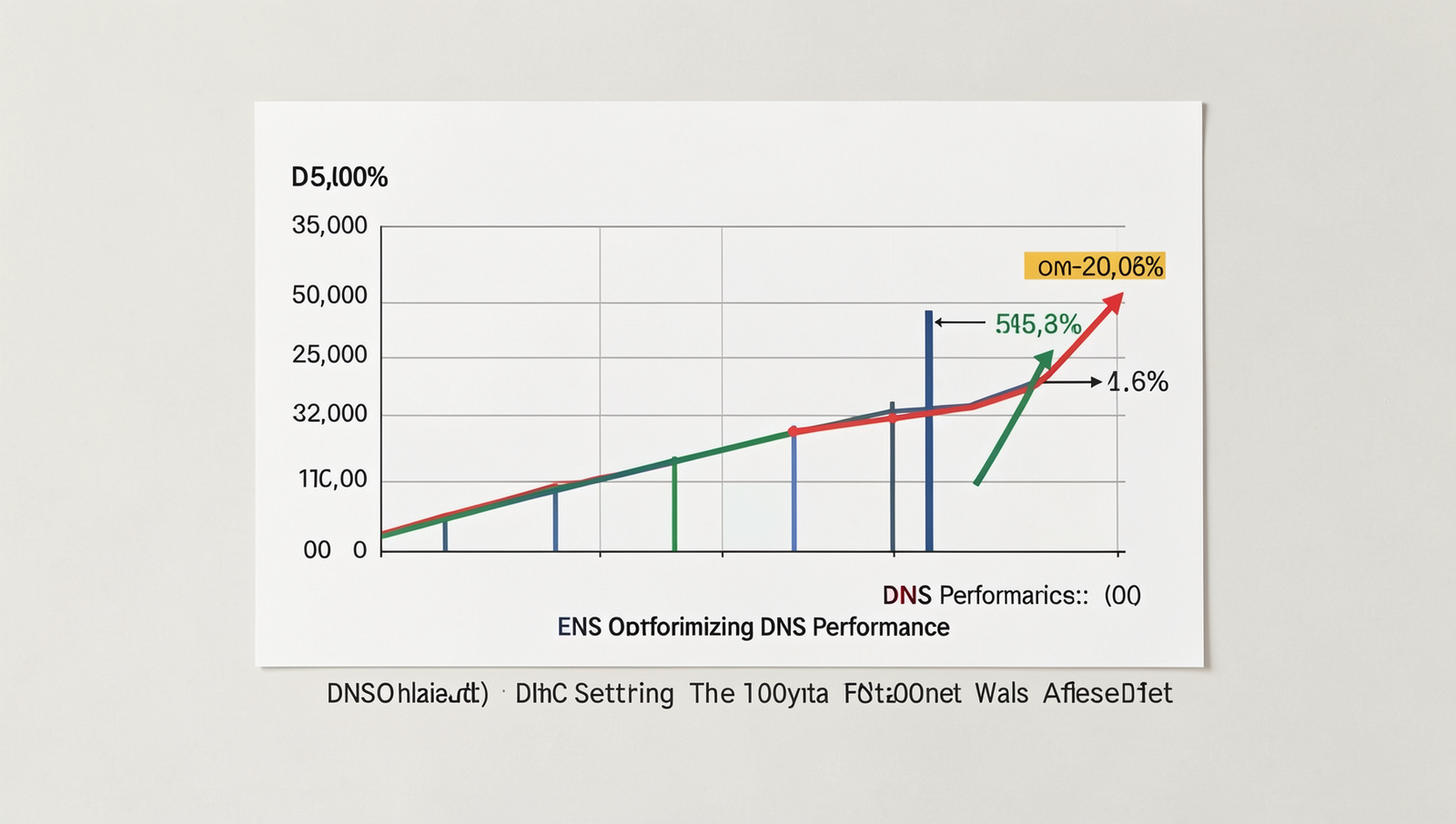 Detailed graph illustrating DNS performance metrics for web speed optimization.