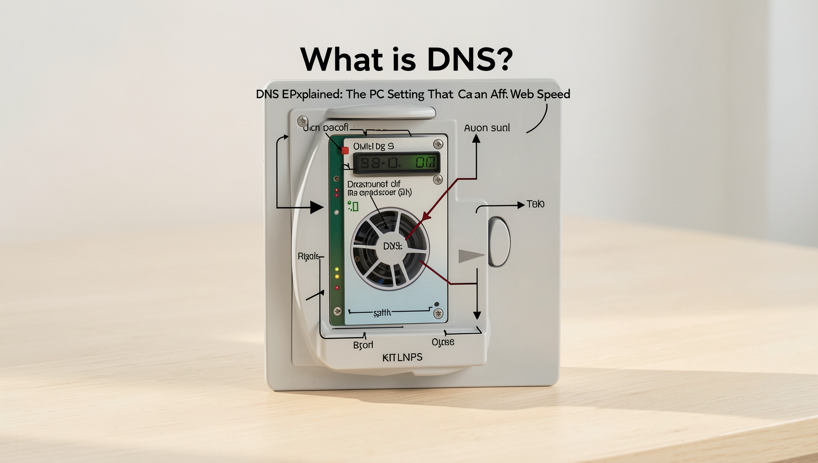 Detailed diagram illustrating DNS and its impact on web speed.