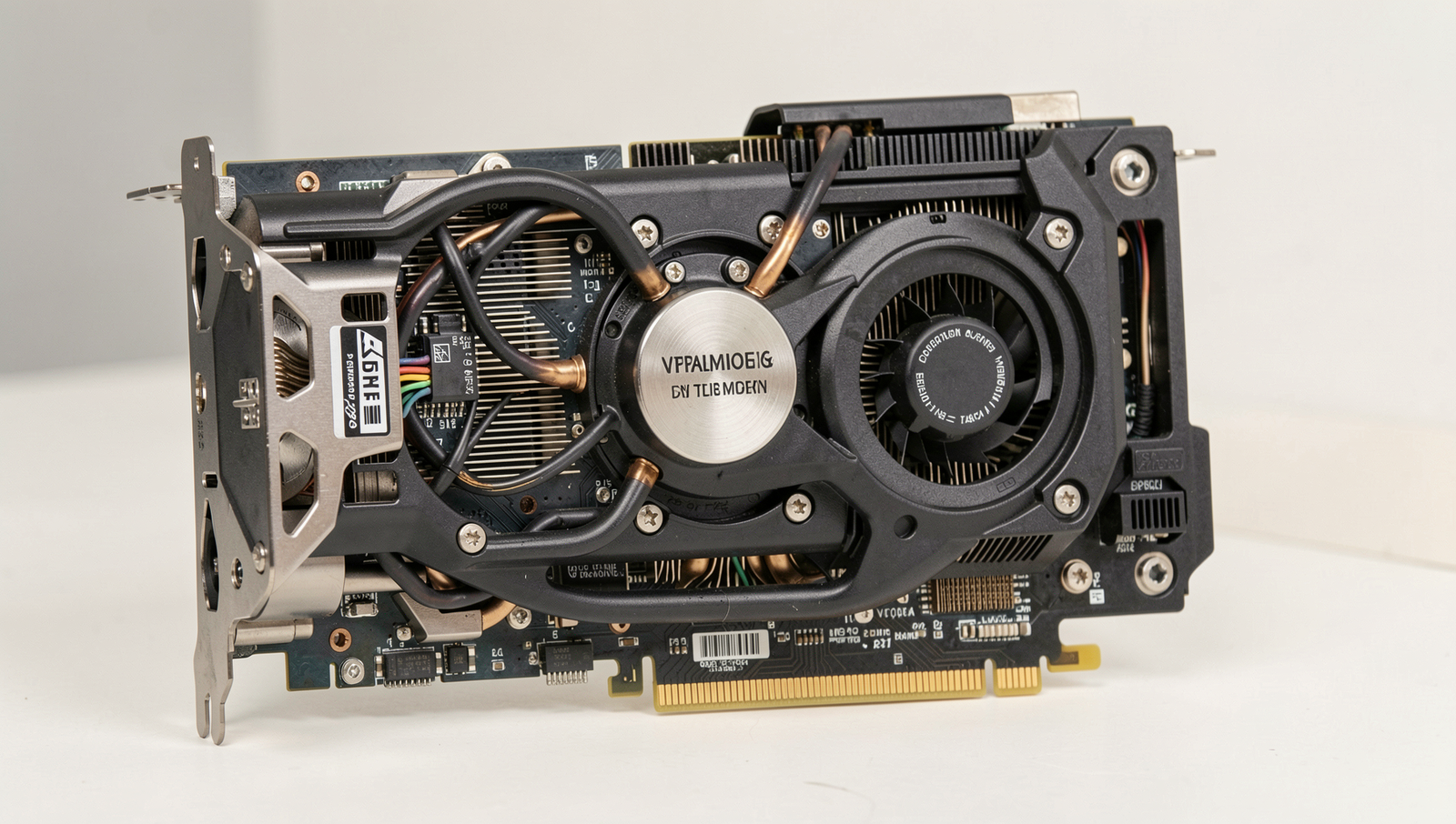Detailed image of a GPU upgrade process showcasing VRAM installation.
