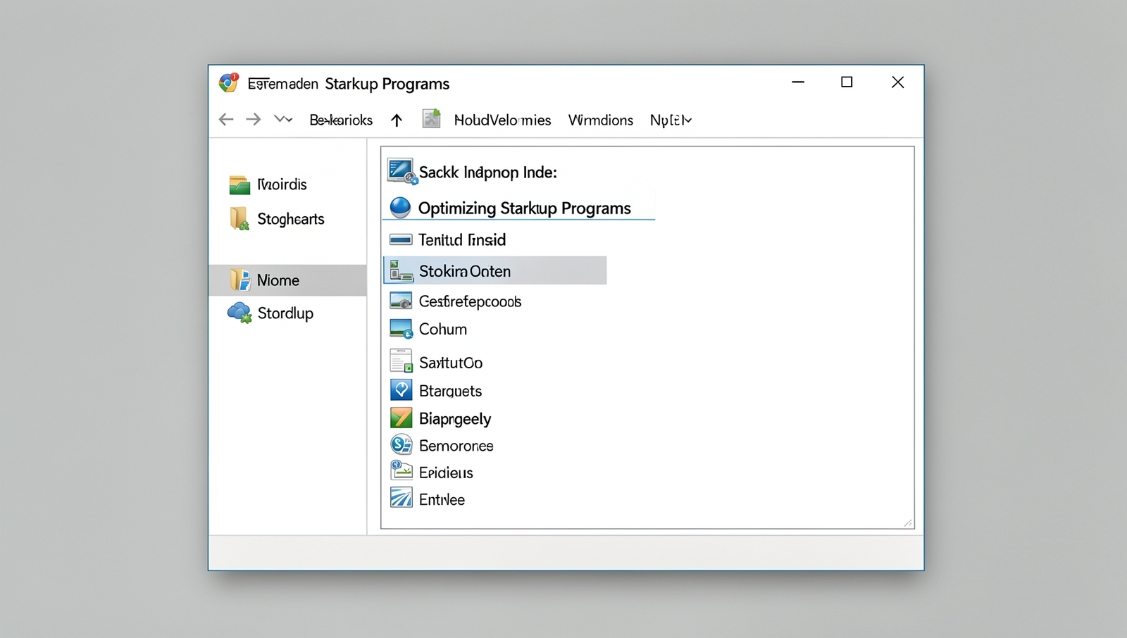 Detailed illustration of Task Manager highlighting startup programs for PC optimization.