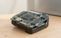 Detailed comparison of NVMe, SATA SSD, and HDD storage devices in a professional setting.