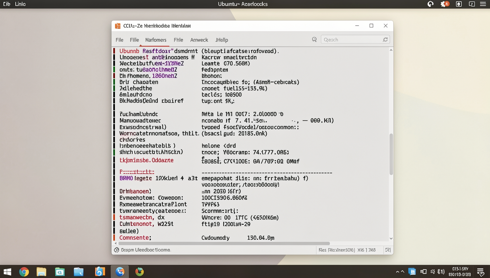 Screenshot of CPU-Z displaying detailed hardware specifications on a Linux desktop.