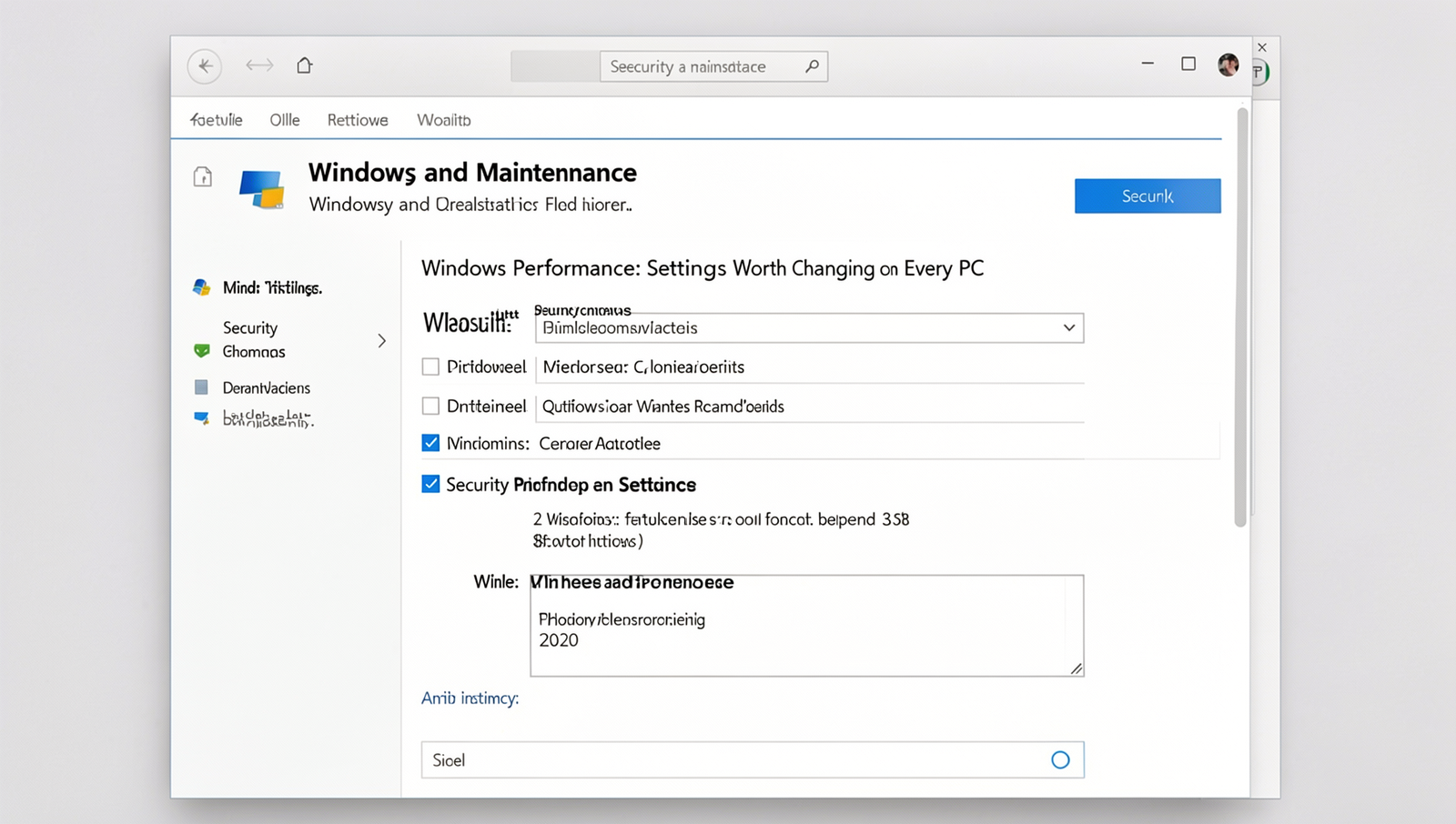 Detailed visual representation of Windows security settings interface