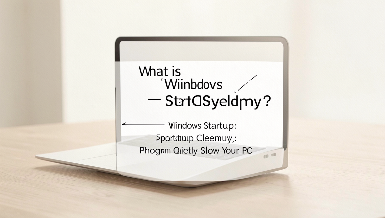 Diagram illustrating Windows Startup Cleanup process and its impact on PC performance.